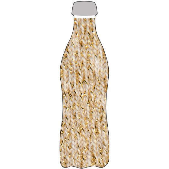 Bottle Sock Glitzer gold 500/800 ml